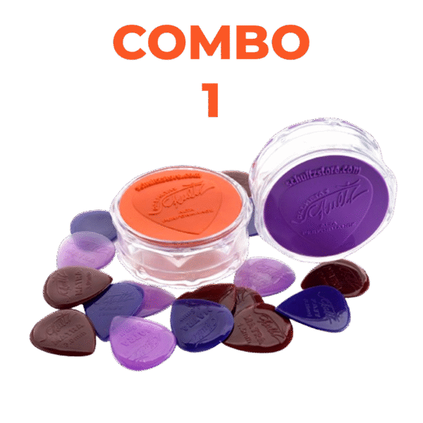 Combo 1 - 30 Palhetas a sua escolha + 2 Porta‑Palhetas + Frete Grátis