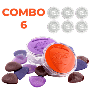Combo 6 - 30 Palhetas a sua escolha + Kit Top Press + 2 Porta‑Palhetas + Frete Grátis
